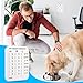 Giyochie Pet Feeding Reminder for Dogs Cats, Dog Fed Sign Tracker 3 Times A Day Chart Slider Sign Helps You to Track Pet Feeding and Medication, Easy to use On Fridge Or Wall(Color:White)