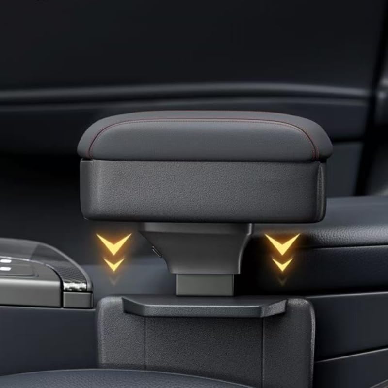 Caja de Almacenamiento Reposabrazos de Coche para Citroen Jumpy III/3 XL 2016-2024, Extensor, Soporte de Muñeca para Codo y Antebrazo, Altura Ajustable