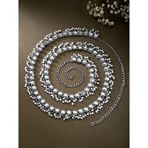 Image of Peora Kundan Faux Pearl Traditional Jewellery Set Gift for Women