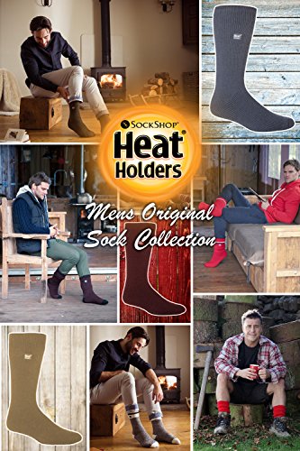 Heren Extra Lange Warmtehouders De Ultieme Thermische Sok Maat 6-11 Navy - Afbeelding 8