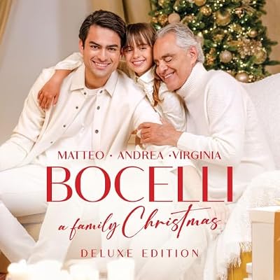 Portada del vinilo A Family Christmas de Andrea Bocelli (edición deluxe)