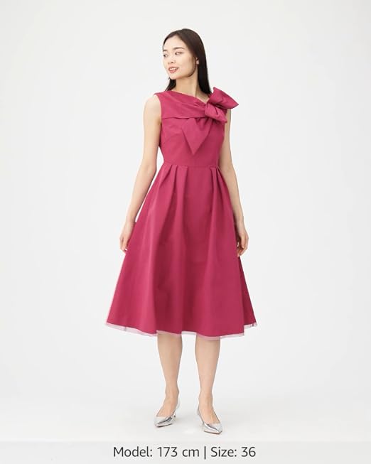 CELFORD アシンメトリックリボンドレス ライトグレー CELFORD アシンメトリックリボンドレス ライトグレー