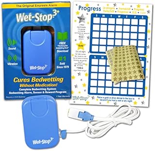 Wet-Stop3 Bedwetting Enuresis Alarm System with Sound and Vibration - Blue
