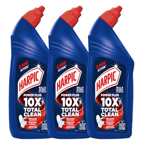 Image of Harpic Disinfectant Toilet Cleaner Liquid, Original - 1 L (Pack of 3) | India's # 1 Toilet Cleaner