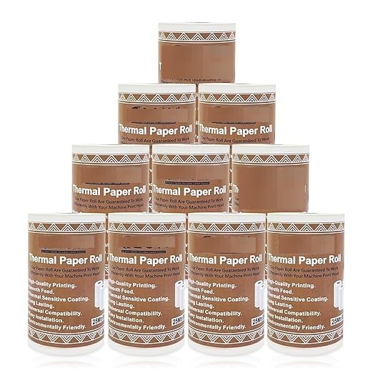 Papier thermique pour reçus de système de point de vente lot de 10