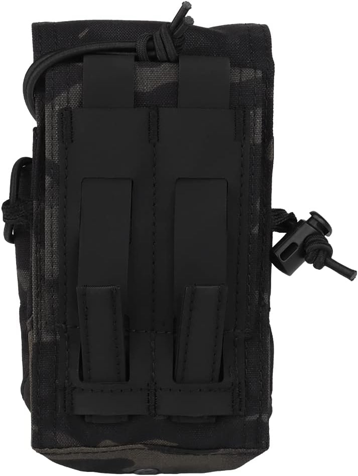 Tactical Flashbang Pouch.Molle Belt 5.56 Magazine Pouch Adjustable Quick Release Radio Holder