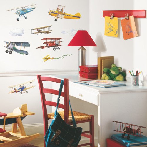 Roommates Rmk1197Scs Vintage Planes Peel And Stick Wall Decals #TOP3