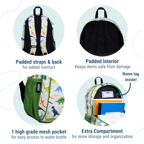 Image of Wildkin 15 inch Kids Backpack for School & Travel - Durable, Padded, Multiple Pockets, Boys & Girls Ages 5-10