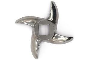 #12 Meat Grinder Blade Stainless Steel Knife Cutter Replacement for Grinders