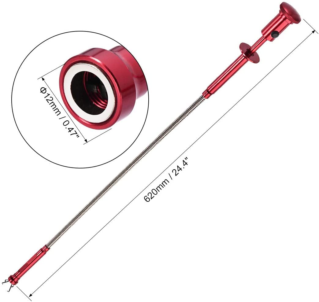 XYWHPGV Magnetic Grabber Pickup Tool with LED Light 4 Claws Picker 2Pcs(aa537 766b9 ec73a e5429 41990 bc863