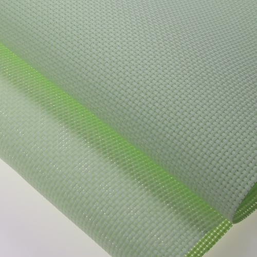 Image of KCS 59 inch x 1 Yard (93cmx149cm) 11ct Counted Cotton Aida Cloth Cross Stitch Fabric (Light Green)