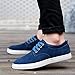 Men's Casual Suede Skate ShoesSport lace-up Shock bsorption Wear-Resistant Fashion Business Leather Flat Shoes 7.5 US Men Blue,9.84