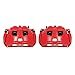 Power Stop Rear S5174 Pair of High-Temp Red Powder Coated Calipers