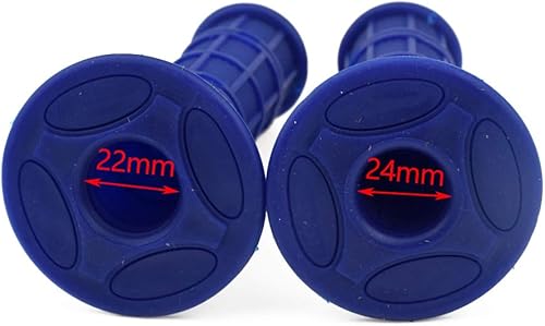 Vista 3 de HIAORS Empuñaduras universales de motocicleta de 7/8 pulgadas para YZ80 YZ85 YZ125 YZ250 YZ426F 450F Pit Dirt Bike Off Road Motocicleta Azul Azul