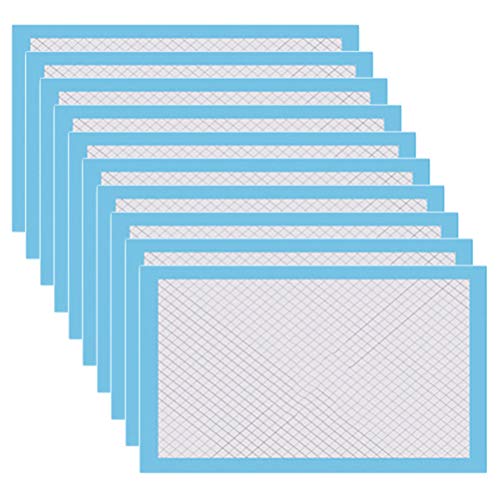 Baluue 10pcs Bird Cage Pad Paper Disposable Water-Absorbing Dung Pads for Parrot Cages Thick and Non-Woven Sky-
