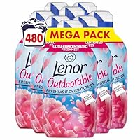 Lenor Outdoorable Fabric Conditioner 480 Washes (8x60), Floral Fresh - Ultra Concentrated Freshness