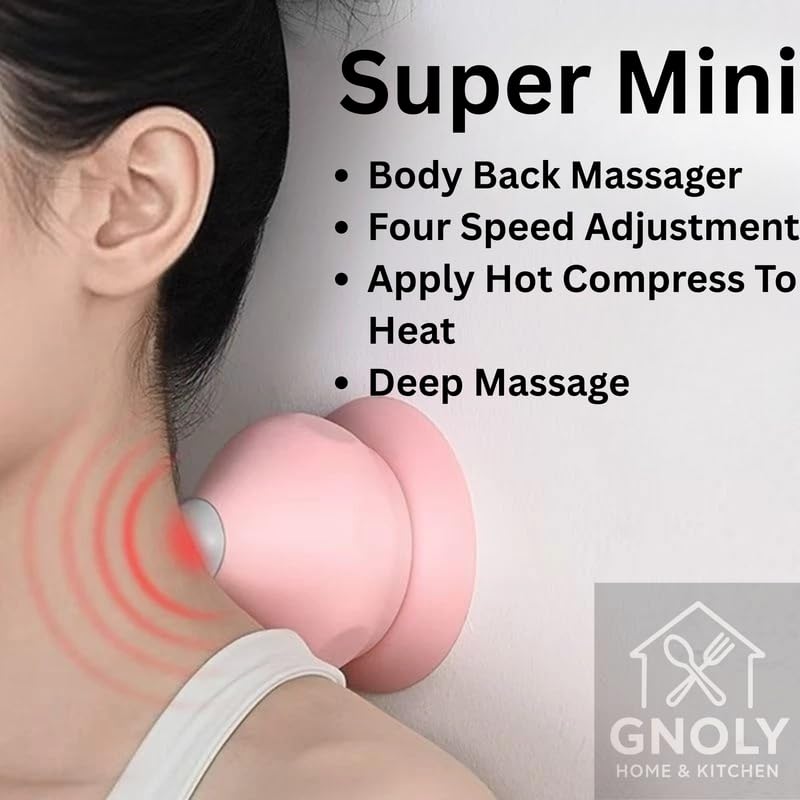 Image of Back and Body Percussion Massager - Rechargeable Electric Deep Tissue Therapy for Muscle Pain Relief - Portable for Home Office & Travel Use (1 Pcs)