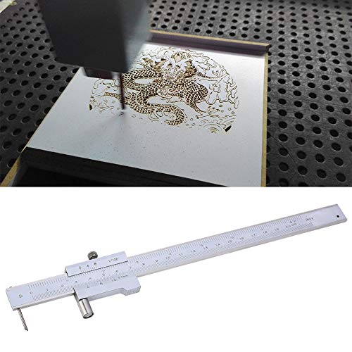 Calibrador paralelo cruzado acero inoxidable 0-200mm miniatura 4
