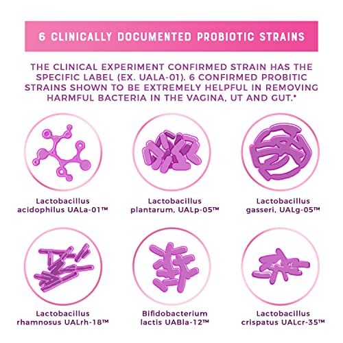 Nutricelebrity Nutriflora-Pro Probiotics For Women - Support Vaginal, Urinary Health, Immune System Digestive System Support, Cranberry Pills Supplement, 10 Billion Cfu Guaranteed 6 Strains (30 Caps) #TOP6