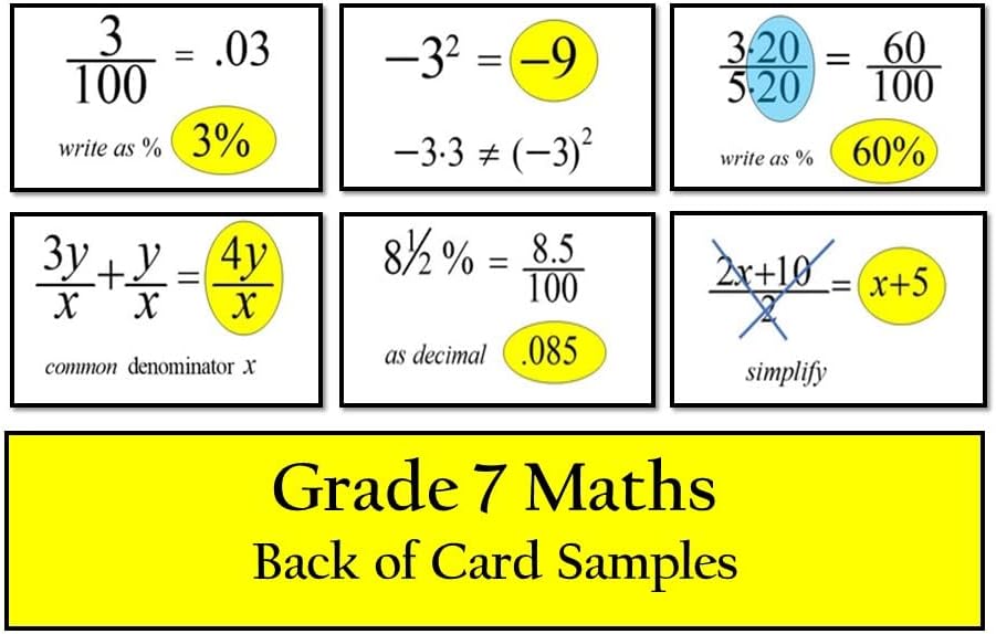 Deck 4 Grade 7 Maths