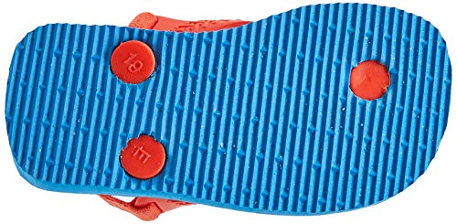 Chinelo Herois, Havaianas, Bebê Unissex, Turquesa/Morango, 21