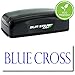 Large Pre-Inked Blue Cross Stamp (Black Ink)