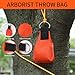 SENSILIN Arborist Throw Line Kit, Arborist Throw Weight and Line Kit, 164’ Ultra Slick Polyester Rope and 14Oz Throw Bag, Arborist Equipment Suitable for High Limb Throwing