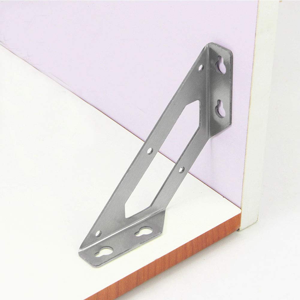 Lot De 10 Équerres D'angle Universelles Triangulaires En Acier