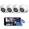 LaView 5G& 2.4GHz Security Cameras Outdoor Indoor,4MP 2K Wired Cameras for Home Security with Starlight Color Night Vision,IP65, Spotlight,2-Way Audio,AI Human Detection,Works with Alexa (4 Pack)