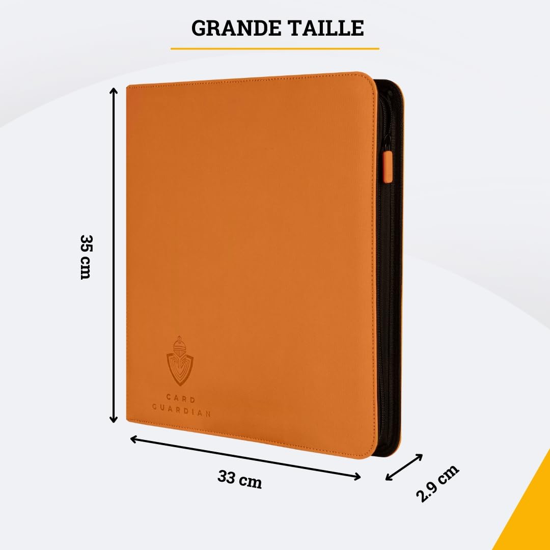 Card Guardian - Classeur de qualité supérieure à 9 poches avec fermeture éclair pour 360 cartes