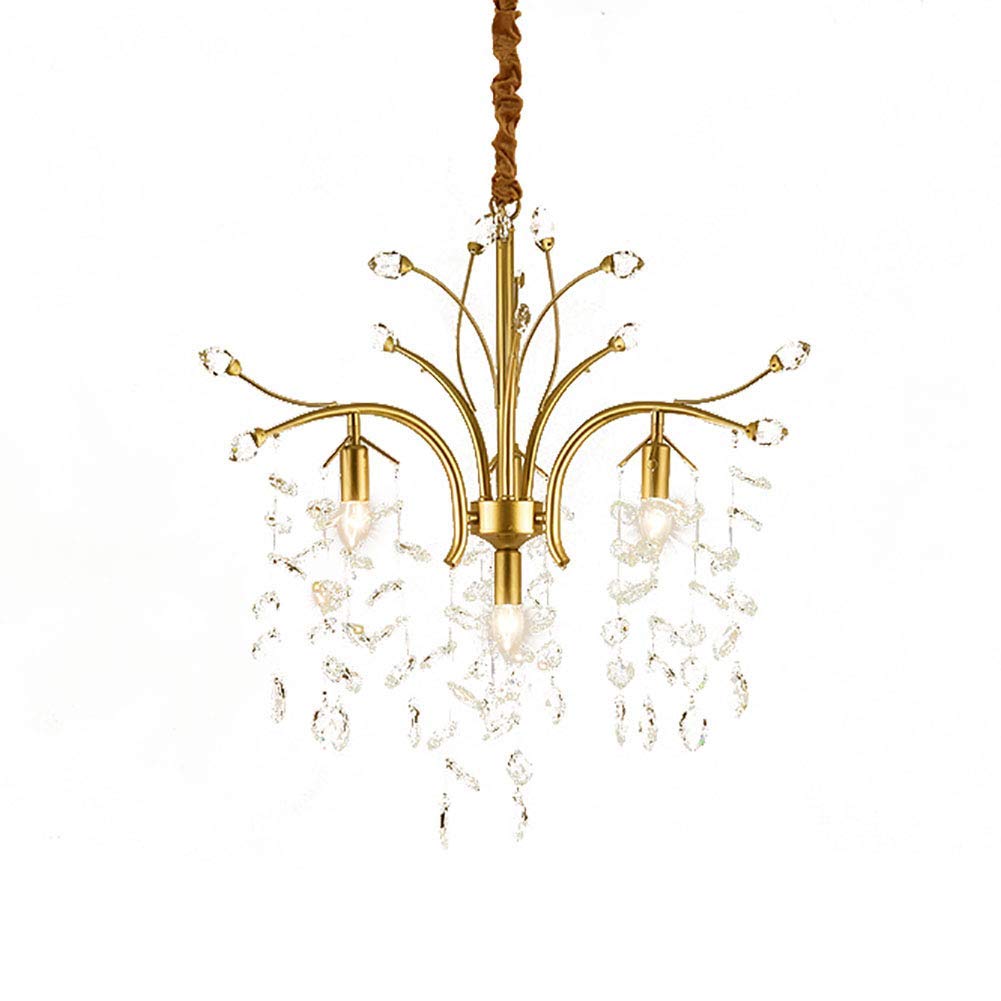 KXEcoLife K9 Crystal Raindrop Ceiling Light Fixture 11Light Industrial Iron Pendant Lamp for Dining Room Bathroom Bedroom & Living Decor