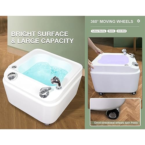 Masajeador de pies con spa y ajuste térmico grande miniatura 3