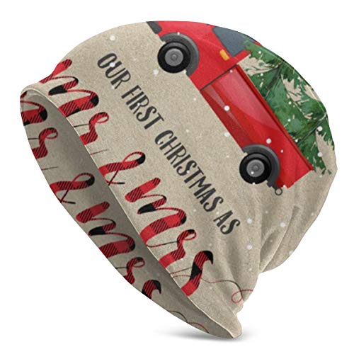 Preisvergleich Produktbild Uliykon Strickmütze, Weihnachtsschmuck, personalisierbar, warm, elastisch, bequem und weich, für jeden Tag, langlebig, für Damen und Herren