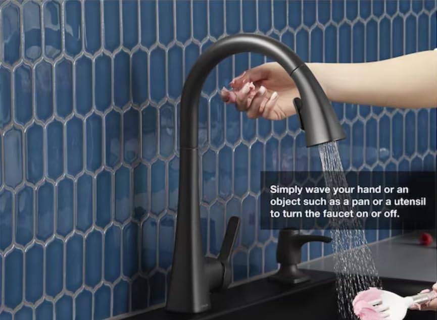 kohler Touchless Pull-Down Kitchen Faucet with Soap Dispenser