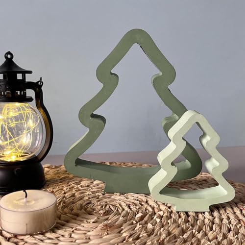 Moule à bougie sapin Noël en silicone pour éviter les cassures