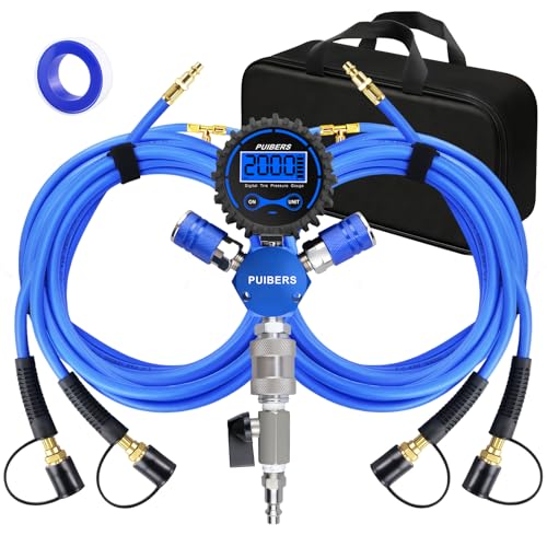 PUIBERS 4 Tire Inflation System, 4 Way Tire Inflation Deflation