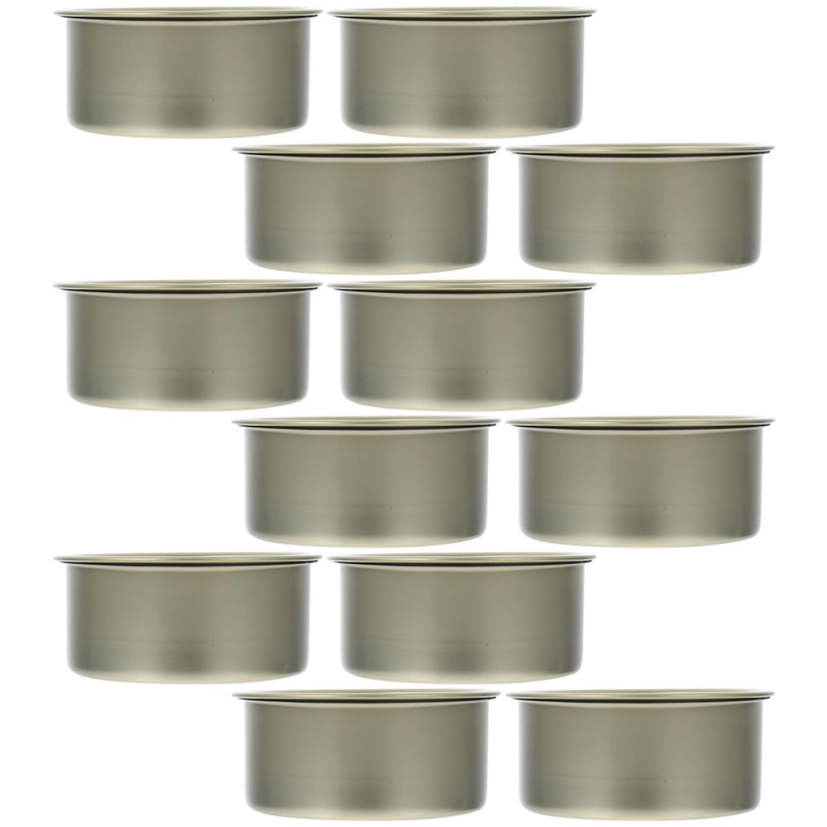12pcs Tinplate Cake Can with Self-seal Lid, Small Thickened Food Tins for Cat Food and Seafood Storage, Food-grade Metal Containers for Desserts and Meat Preservation