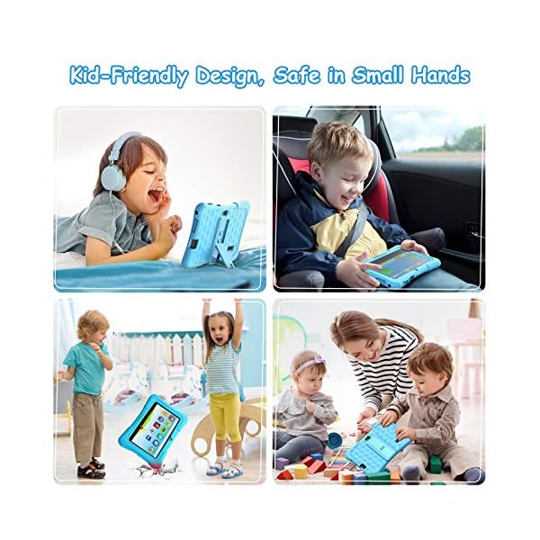 Dragon-Touch-KidzPad-Y88X-Kids-Tablet-with-32GB-ROM-Kidoz-Pre-Installed-with-Disney-Contents7-inch-IPS-HD-Display-Android-100-Quad-Core-Processor-Kid-Proof-Case-Wi-Fi-only-Blue Dragon Touch Kids Tablets with 32GB Storage, 2GB RAM, 7 inch IPS HD Display, Android 12, Quad Core Processor, Kidoz Pre Installed with Kid-Proof Case, Wi-Fi only - Blue