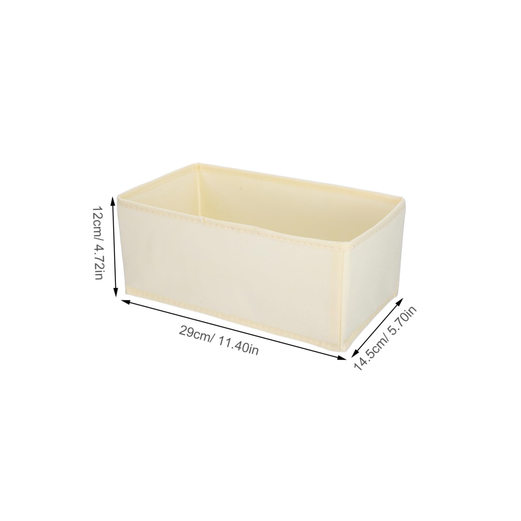 Ipetboom 6pezzi Organizer Biancheria Intima Divisori Tessuto per Calzini Sciarpe Salvaspazio Armadio Cassetto Contenitori Organizer per Vestiti Riporre