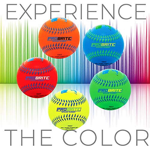 Franklin Sports - Pro Brite - Neon Rubber Teeball - Mlb - Youth Tball - Baseball + Softball - Indoor & Outdoor Use #TOP3