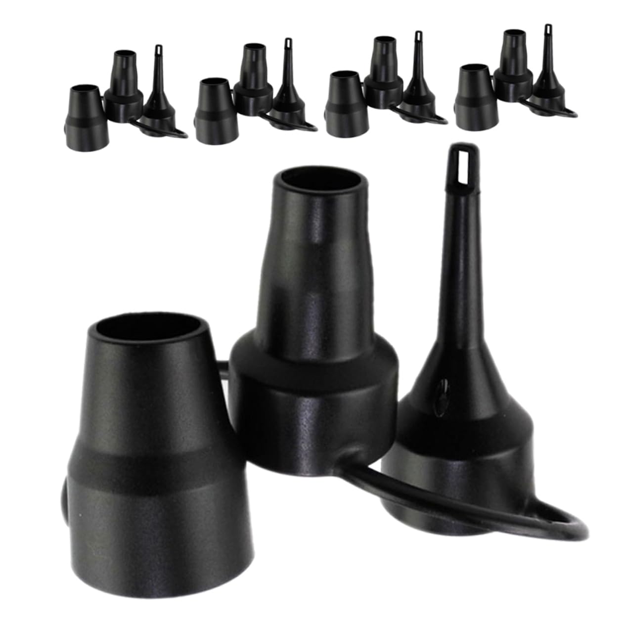 UPKOCH Aufblasbarer Mund Inflator Ersatzdüsen Pumpe Aufblasbares Bett Luftmatratze Luftbett Aufblasbare Bettdüsen Aufblasbare Pumpdüsen Plastik Black