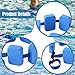 Simhoa Swimming Belt Water Exercise Equipment for Adults/Kids Waistband Auxiliary Comfortable Fit with Adjustable Strap EVA Foam