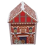 Qualité du matériau en fer : fabriquée à partir de fer stable, cette boîte à friandises de noël offre une durabilité exceptionnelle, ce qui la rend adaptée comme boîte à bonbons en métal ou boîte à biscuits en fer blanc pour une utilisation familiale fréquente, boîtes à bonbons de vacances, boîtes à pâtisserie