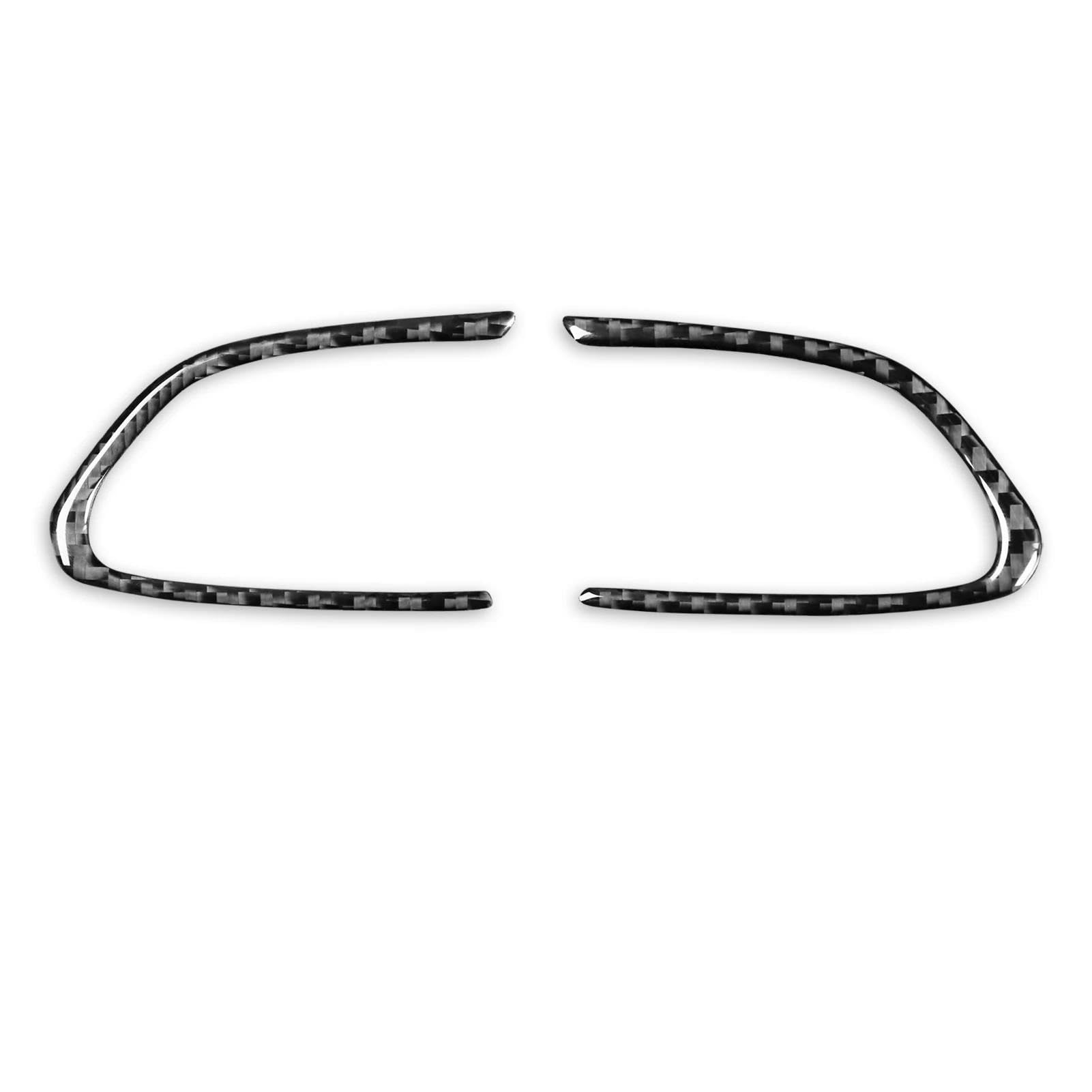 Yueyzhk Black Car Steering Wheel Trim Sticker Decal Interior Accessories For Infiniti Q50 Q60 2014-2022(Black)