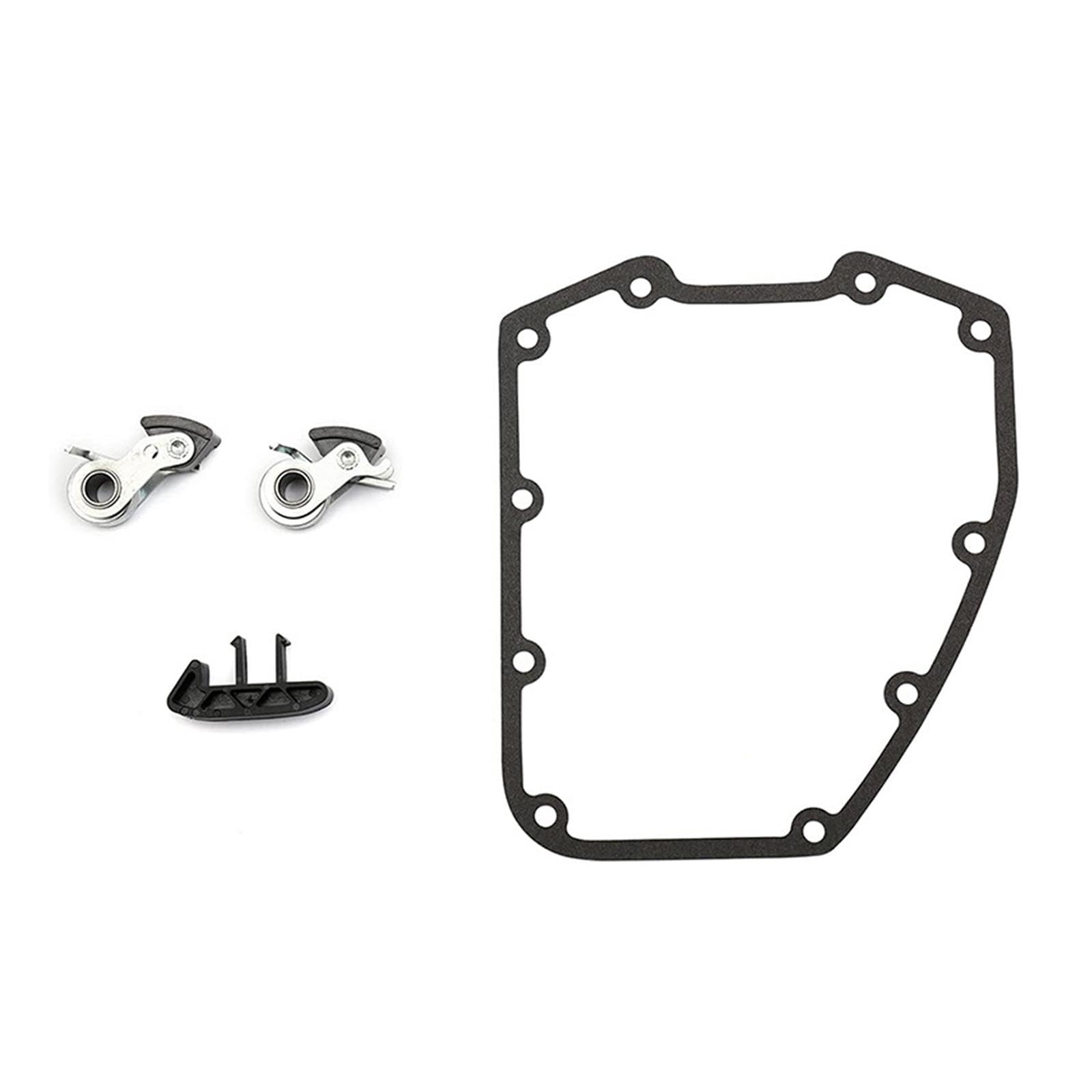 Cam Chain Tensioner Bausatz mit Innenspanner Außenspanner Metall Konstruktion Kettenschutz für Motorradreparatur Motorradpflege