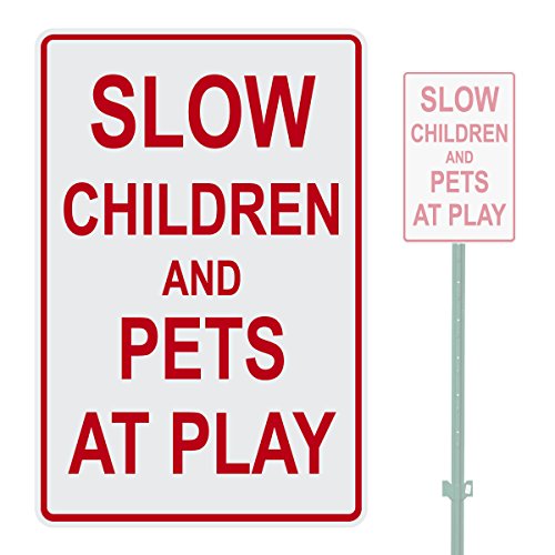 Panneau Slow Children pour stopper la vitesse excessive devant votre maison