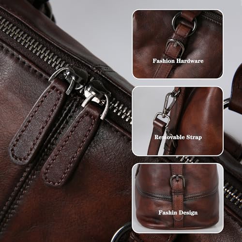 HESHE Women's Designer Leather Purses Tote Bag for Work Top Handle Handbag Shoulder Bag Large Capacity Cross Body Bag 5