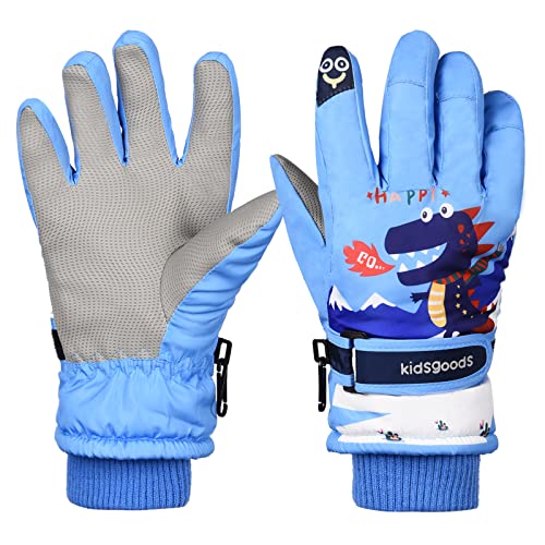FORMIZON Kinder Skihandschuhe, Handschuhe Kinder Winter Skihandschuhe Wasserdicht, Winddicht Rutsch Schneehandschuh Warm Fleece Sport Outdoor Handschuhe für 6-12 Jahre Junge Mädch Geschenke (2) Cover