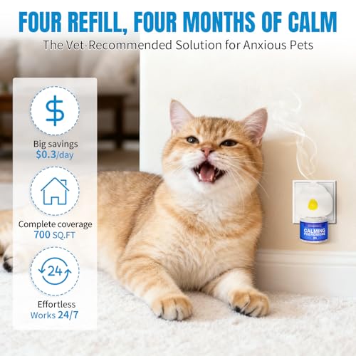 Diffuseur apaisant chat anti-stress 2 diffuseurs et 4 recharges longue durée - 6