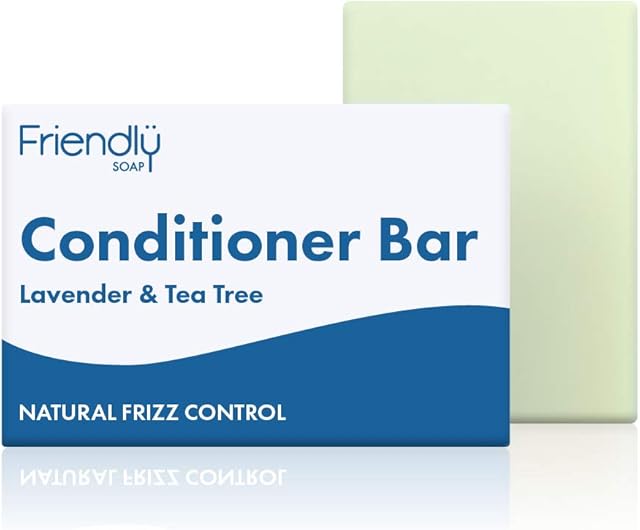 Friendly Soap Handmade Natural Lavender & Tea Tree Conditioner - Softening, Moisturising, Nourishing 90g